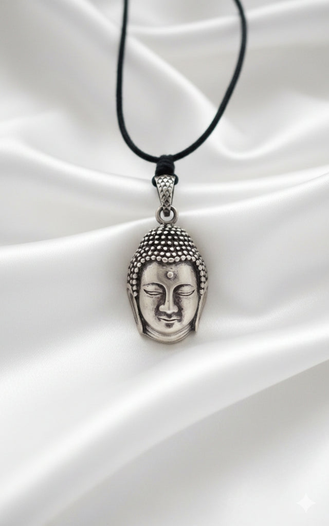 New Buddha Head Gold Brass Charm Necklace Pendant Jewelry