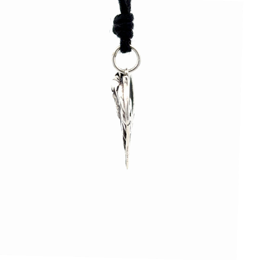 Wolf Heart Size S & M 92.5 Sterling Silver Pewter Brass Necklace Pendant Jewelry