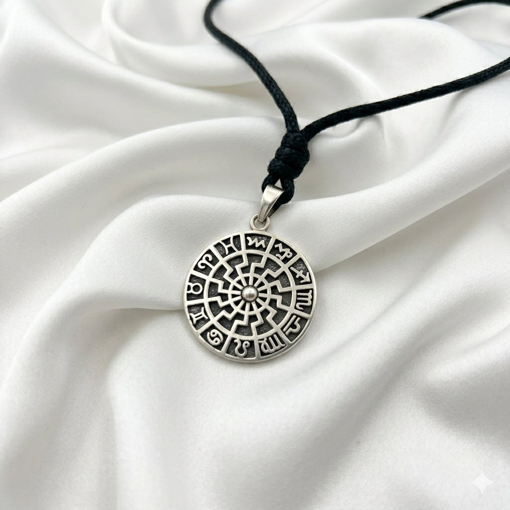 Handmade Astrology Sterling Silver Pewter Gold Brass Necklace Pendant Jewelry