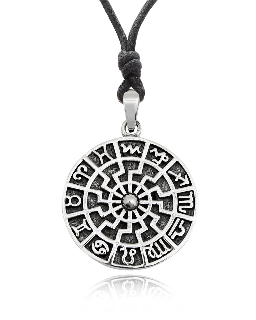 Handmade Astrology Sterling Silver Pewter Gold Brass Necklace Pendant Jewelry