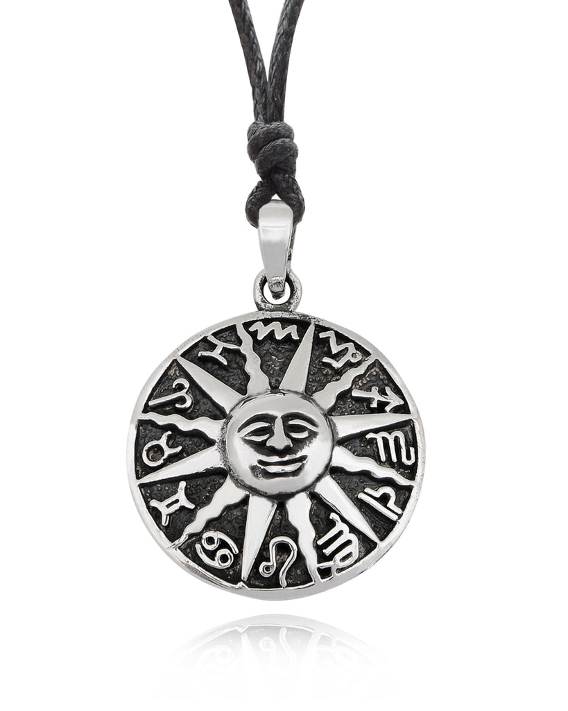 Handmade Astrology Sterling Silver Pewter Gold Brass Necklace Pendant Jewelry