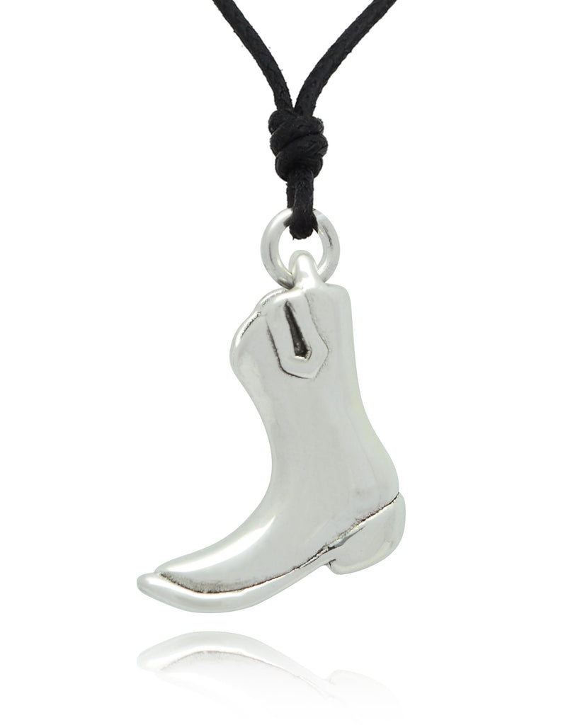 Women's Boots Pendant Sterling Silver Gold Brass Charm Necklace Pendant Jewelry