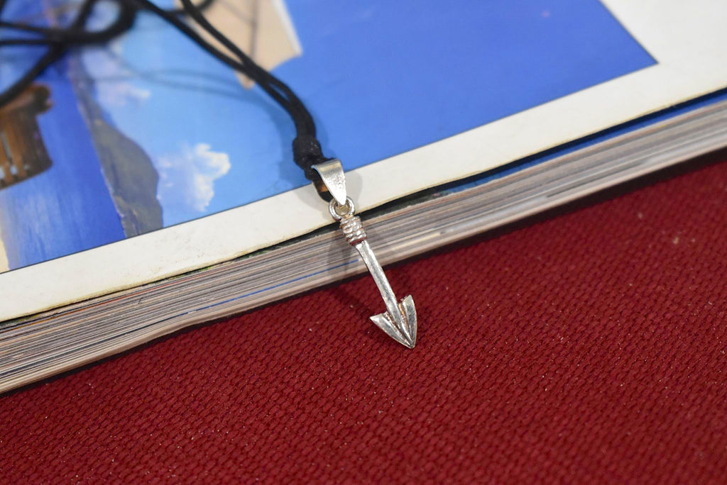 Cute Cupid's Arrow Sterling Silver Brass Charm Necklace Pendant Jewelry