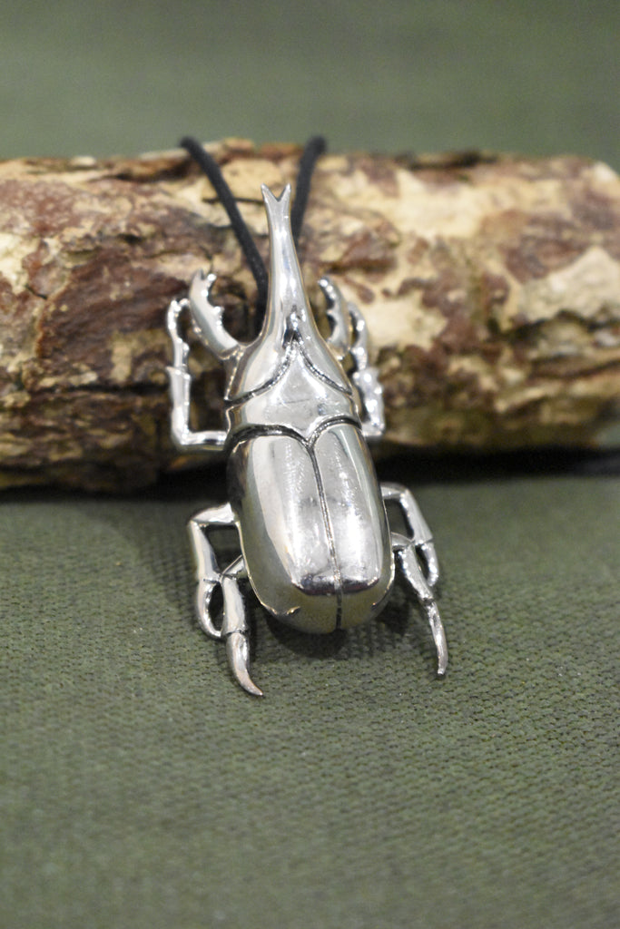 Hercules Maybug 925 Sterling Silver Gold Brass Charm Necklace Pendant Jewelry