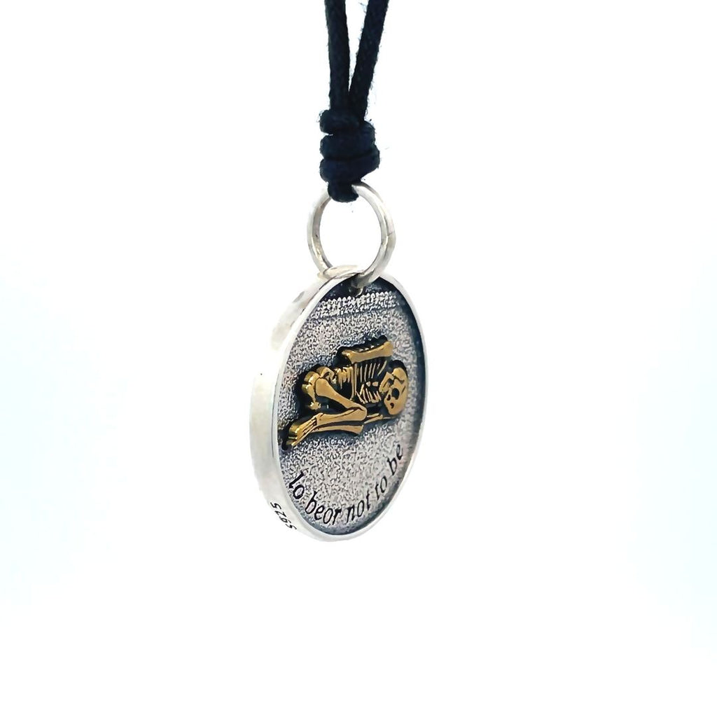 Gothic Skull Head Hip Hop Style Sterling Silver Gold Brass Pendant Necklace