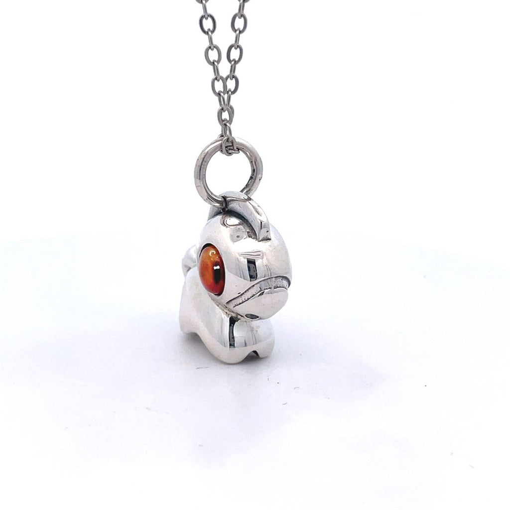 Cute Little Horse 92.5 Sterling Silver Gold Brass Charm Pendant Necklace