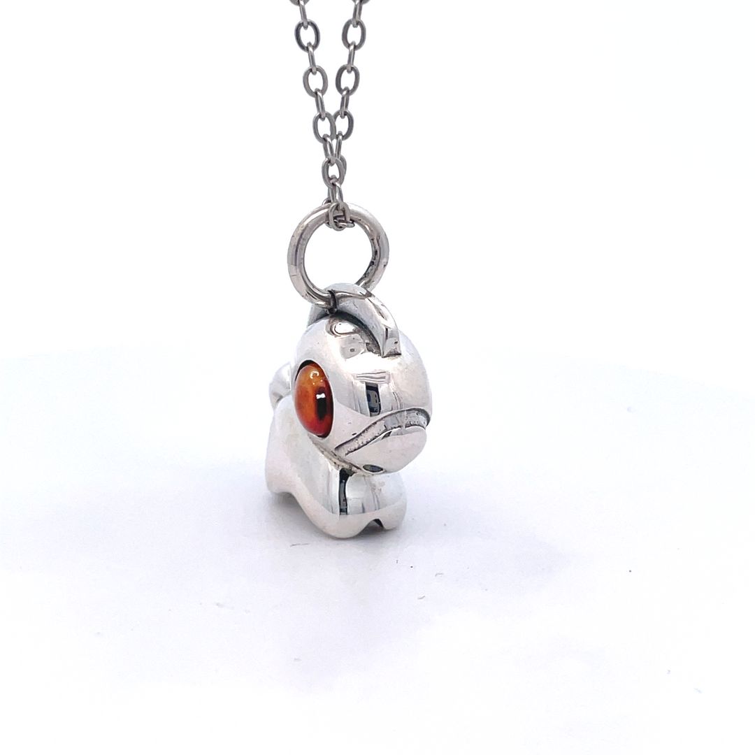 Cute Little Horse Pendant Men and Women Sterling Silver Pendant Necklace