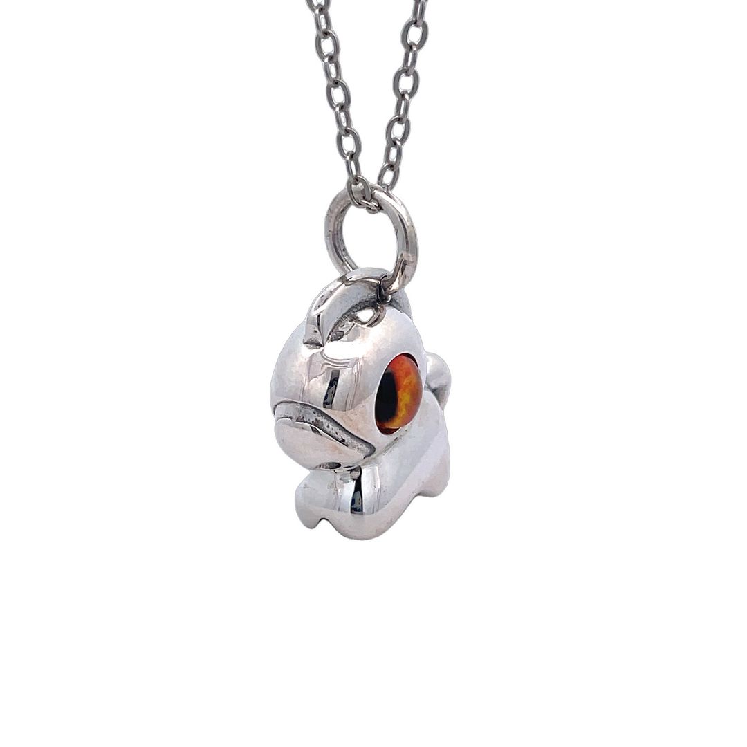 Cute Little Horse Pendant Men and Women Sterling Silver Pendant Necklace
