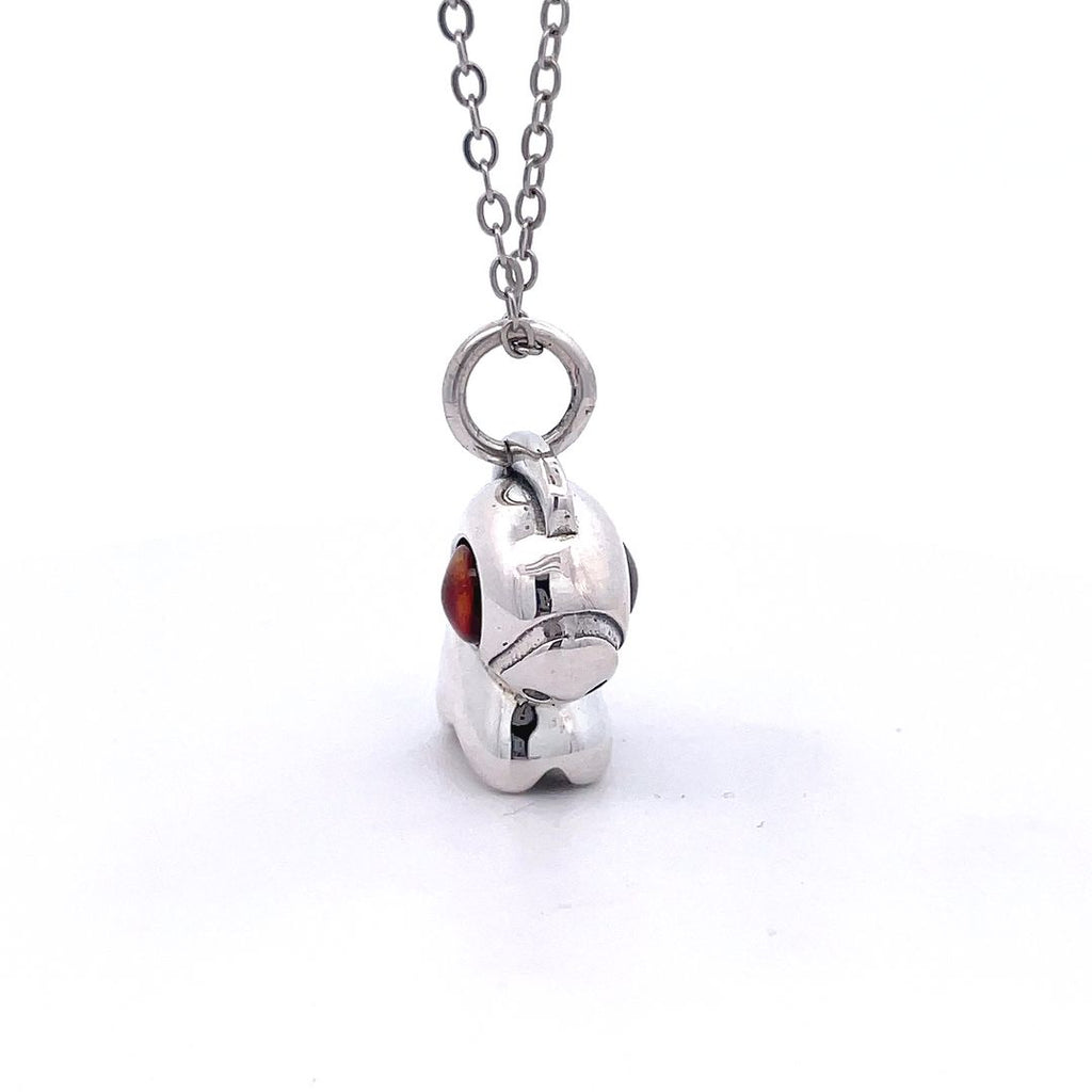 Cute Little Horse 92.5 Sterling Silver Gold Brass Charm Pendant Necklace