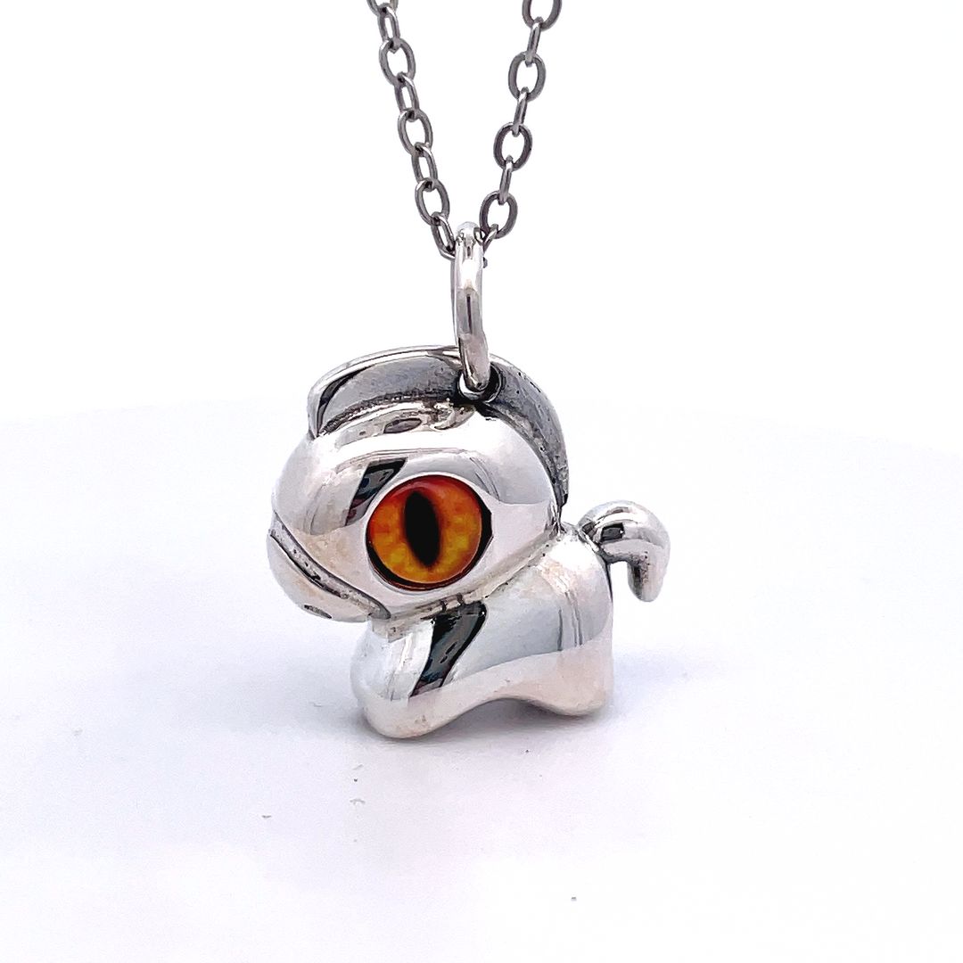 Cute Little Horse Pendant Men and Women Sterling Silver Pendant Necklace