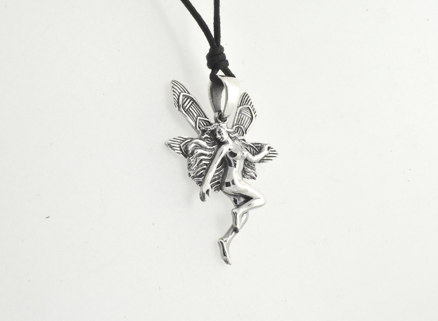 Fairy Pendant 925 Sterling Silver Fairy Necklace for Women Angel Jewelry Gifts