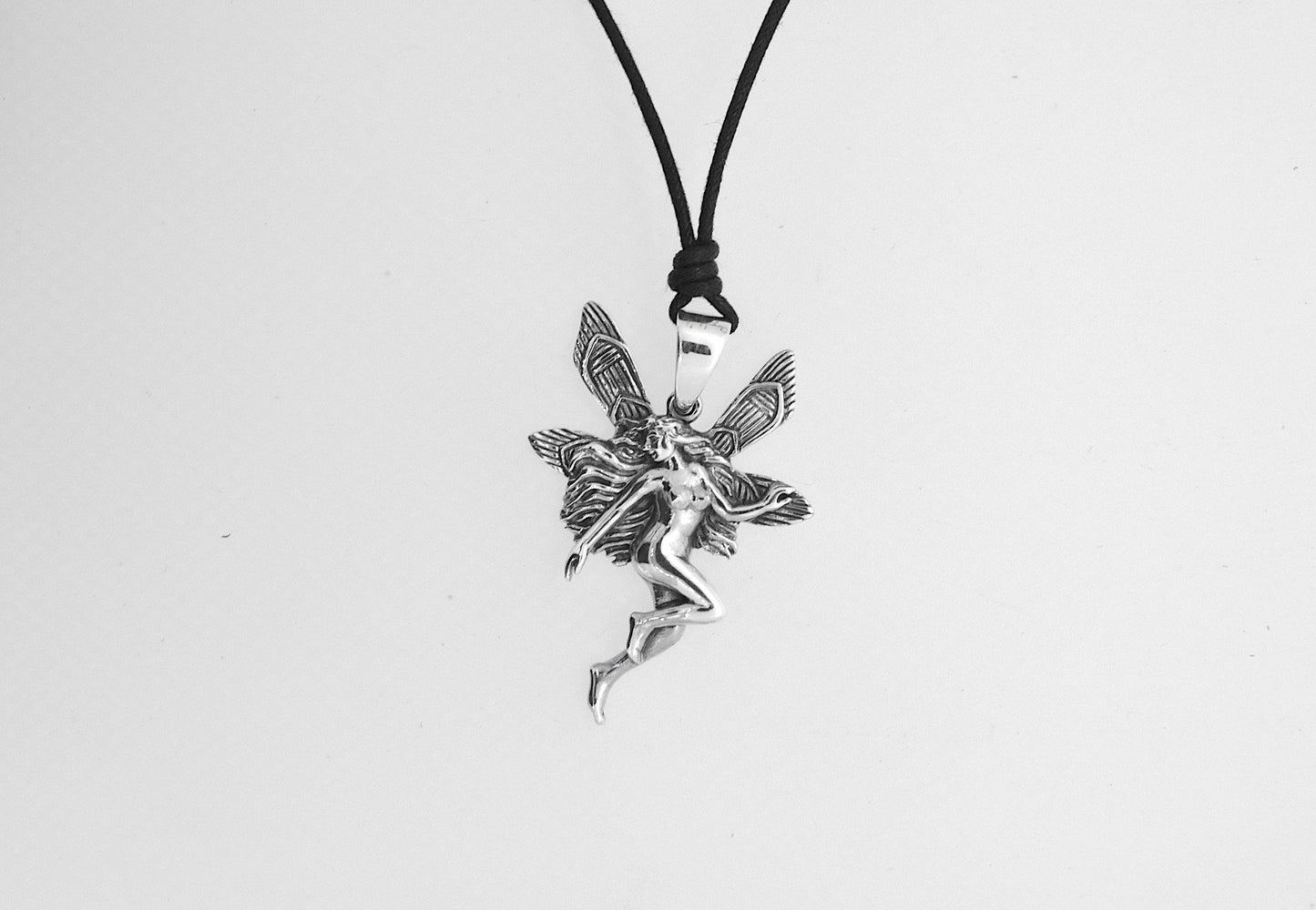 Fairy Pendant 925 Sterling Silver Fairy Necklace for Women Angel Jewelry Gifts
