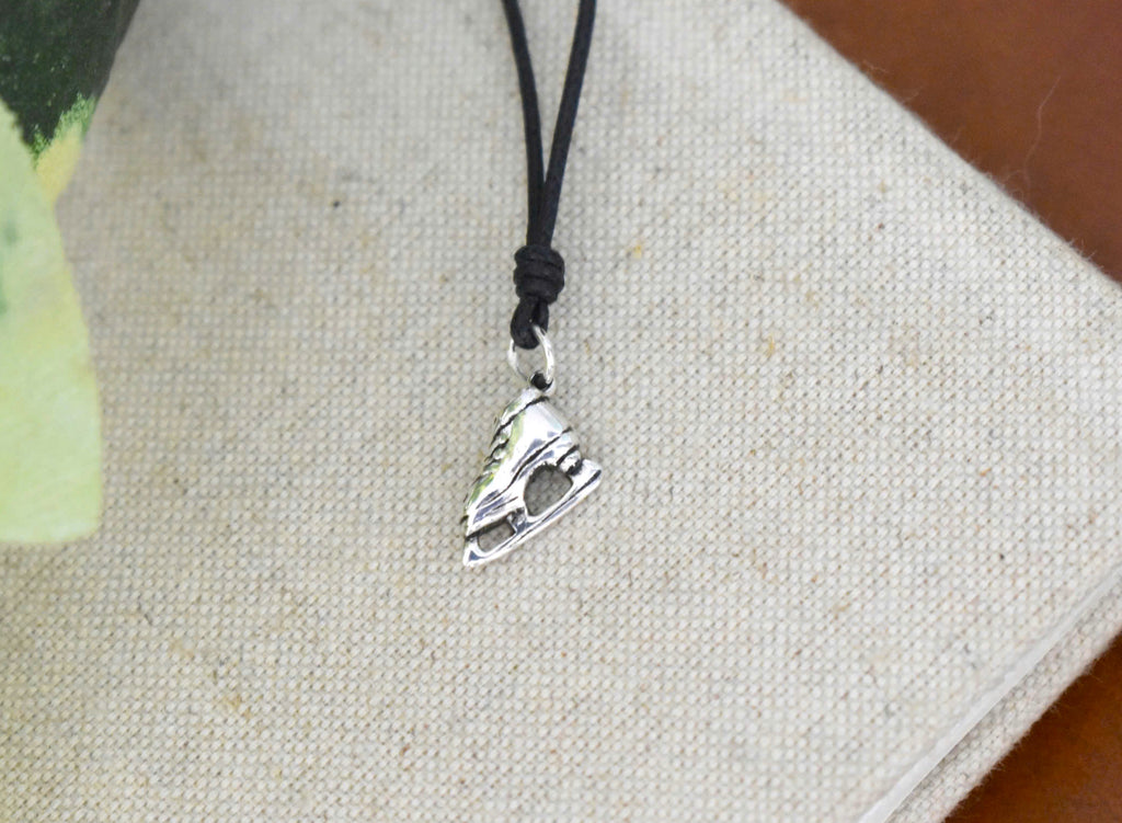 Ice Skating Shoes Sterling Silver Pewter Gold Brass Charm Necklace Pendant Jewelry