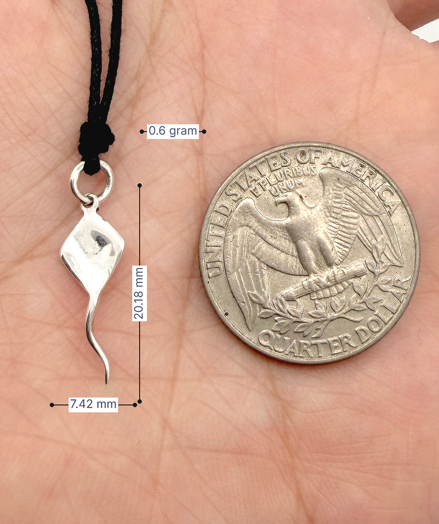 Kite Flyer Brass Charm Sterling Silver Necklace Pendant Jewelry With Cotton Cord