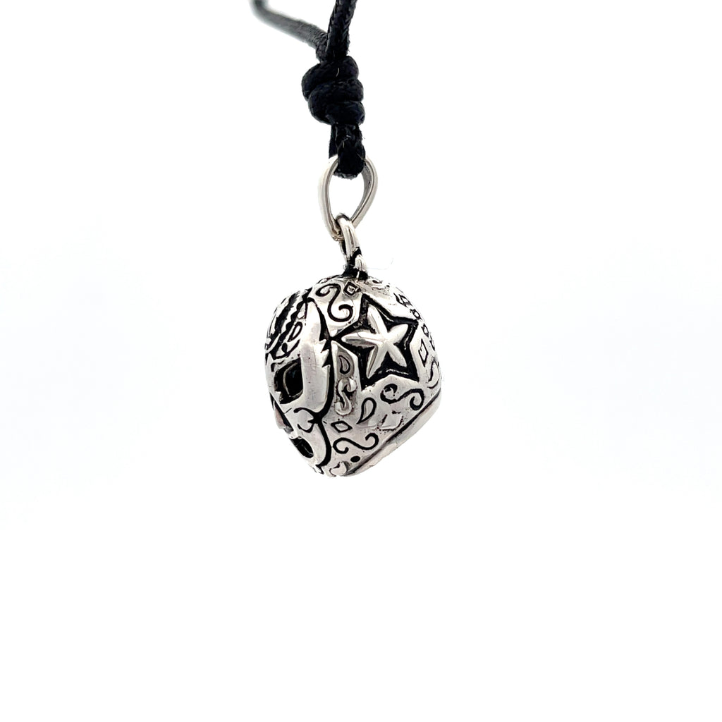 Wrestling Mask 925 Sterling Silver Pendant Necklace Jewelry
