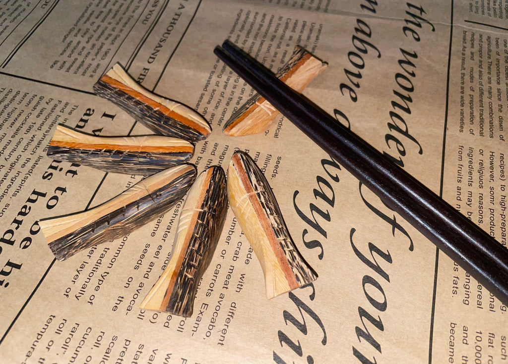 Handcrafted Wooden Chopstick Rest Spoon Fork Knife Holder Fish Designed