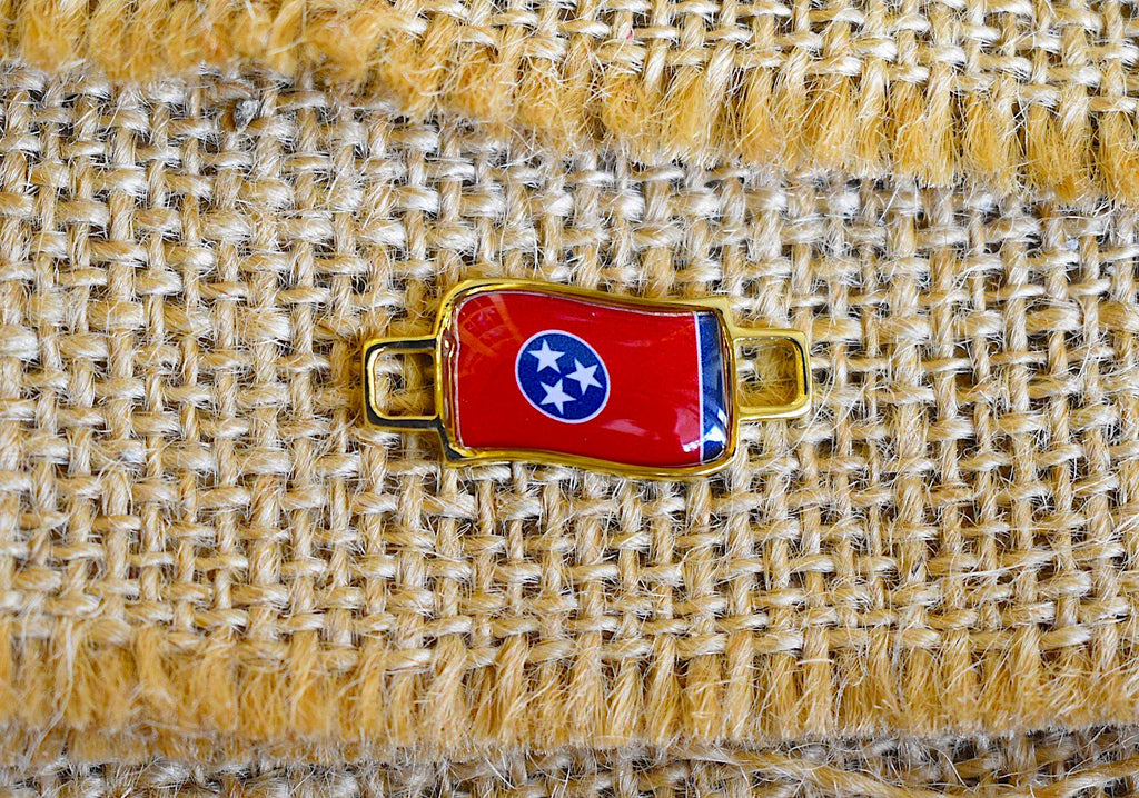 50 States In United State Flag Shoe Lace Keeper Union Worker Charm Work Boots