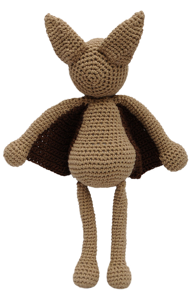 Brown Bat Handmade Amigurumi Stuffed Toy Knit Crochet Doll VAC
