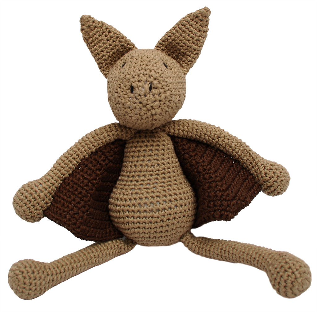 Brown Bat Handmade Amigurumi Stuffed Toy Knit Crochet Doll VAC