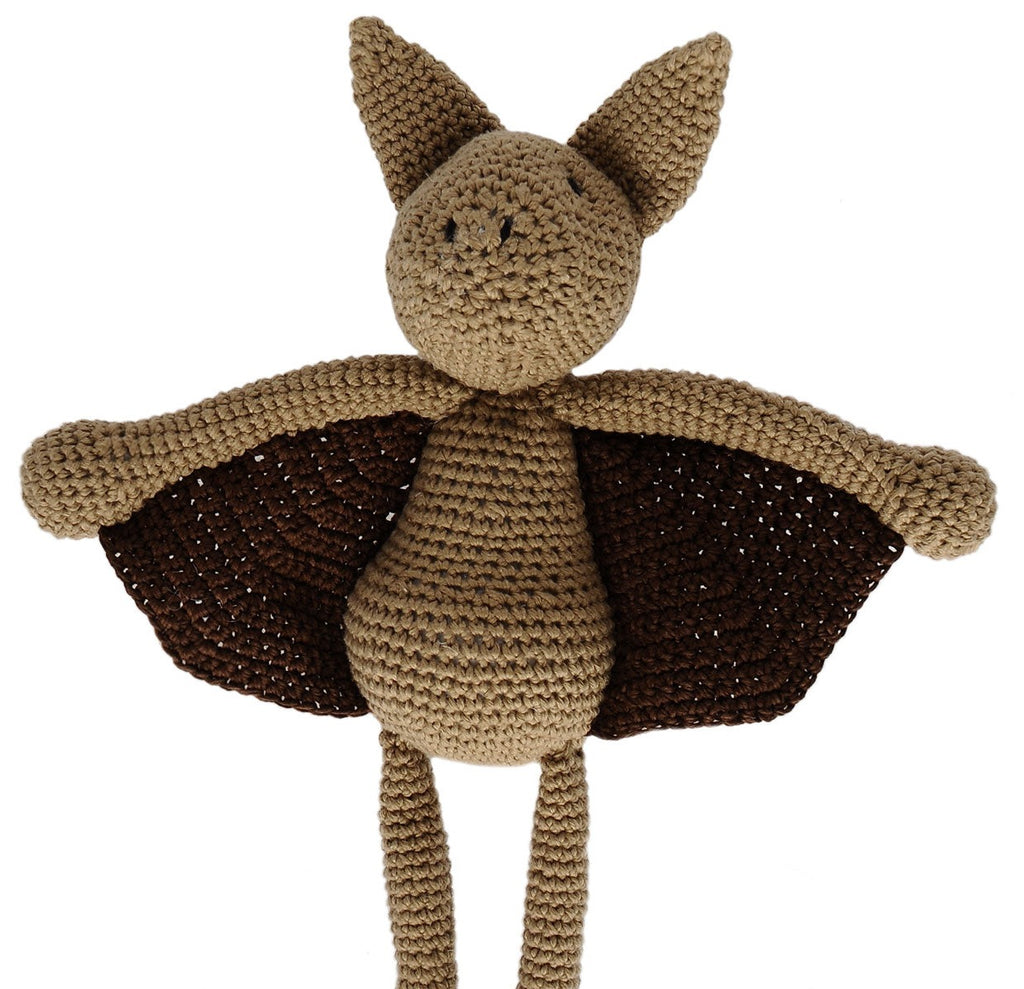 Brown Bat Handmade Amigurumi Stuffed Toy Knit Crochet Doll VAC