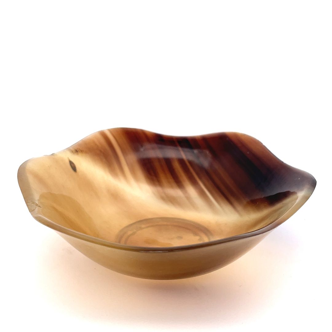Buffalo Horn Dip Dipping Bowl Soy Sauce Seasoning Appetizer Dish Ramekin Pinch