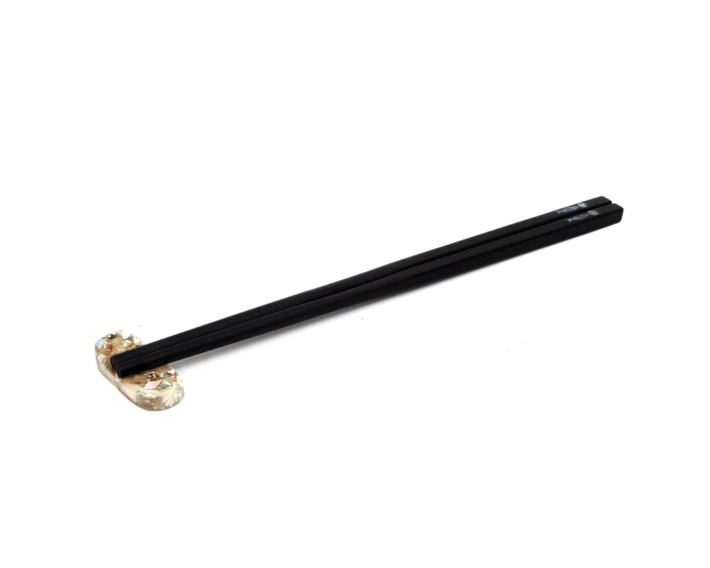 Set of 10 Resin Mother of Pearl Seashells Chopstick Spoon Fork Rest Stand Holder