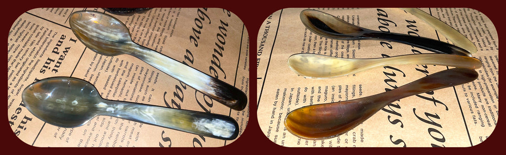Handcrafted Unique Vietnamese Buffalo Horn Dinning Dinner Rice Soup Spoon