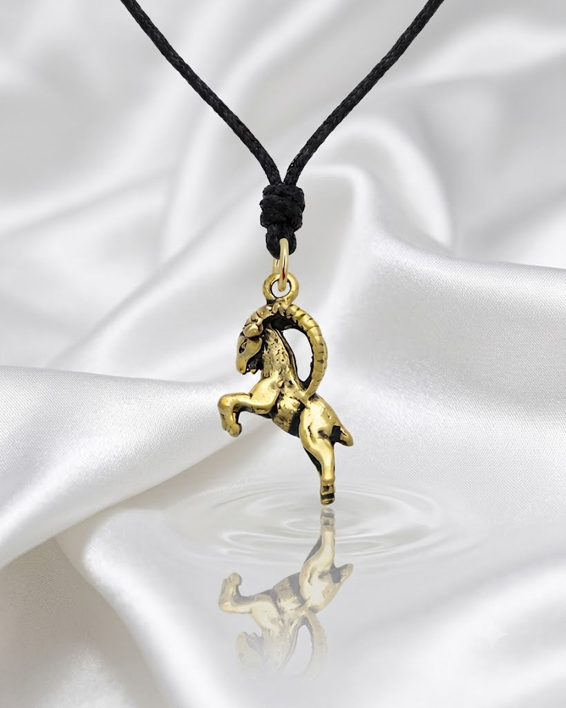 Astrology Gold Brass Sterling Silver Charm Necklace Pendant Horoscope Zodiac