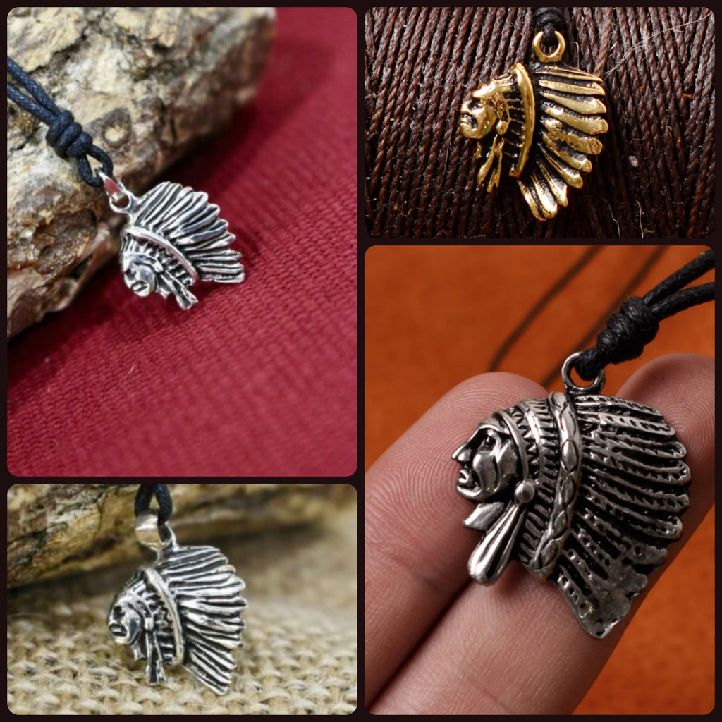 Native America 92.5 Sterling Silver Pewter Gold Brass Necklace Pendant Jewelry