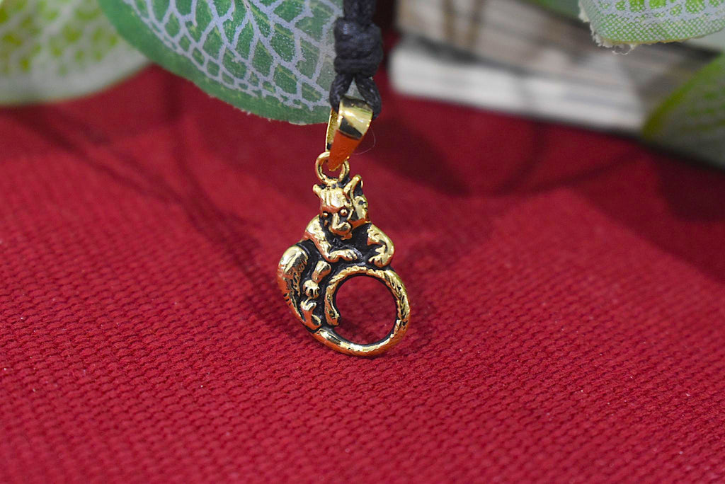 Unisex Leopard Sterling Silver Gold Brass Charm Necklace Pendant Jewelry