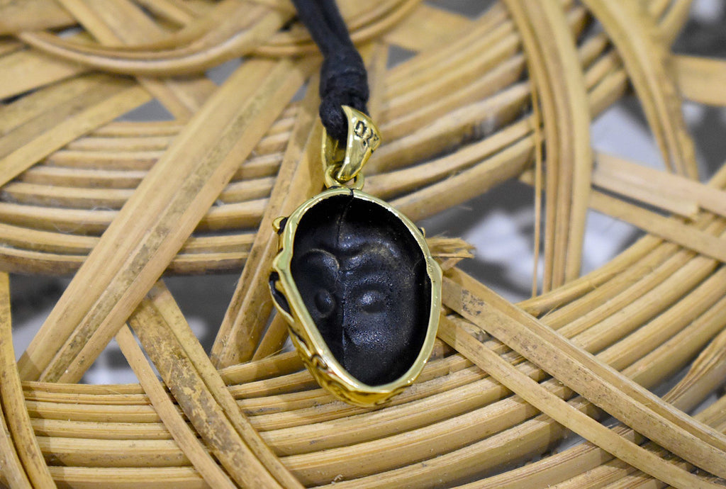 Monkey King Journey To the West Gold Brass Necklace Pendant Jewelry