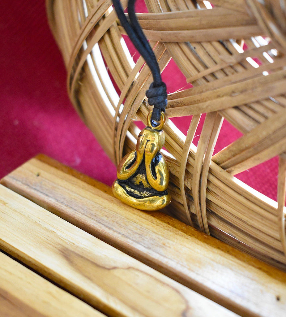 Monk Silver Pewter Gold Brass Charm Necklace Pendant Jewelry