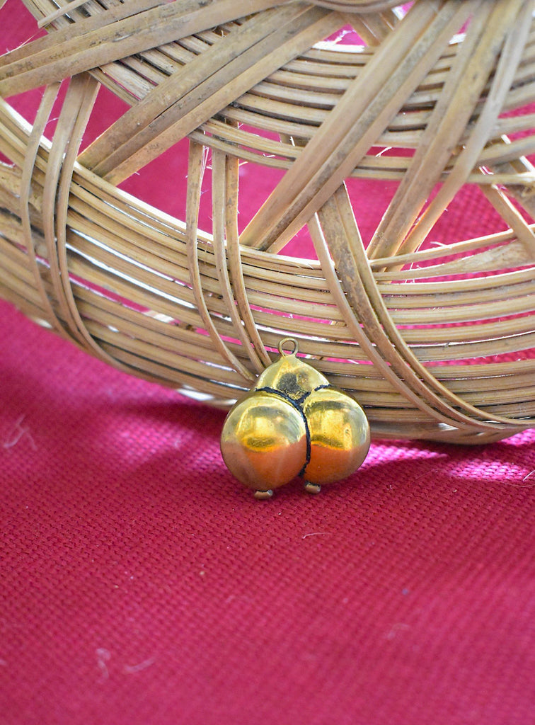 Party Clown Handmade Gold Brass Charm Necklace Pendant Jewelry