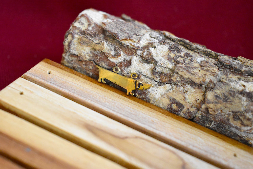 Dachshund Dog Silver Pewter Gold Brass Charm Necklace Pendant Jewelry