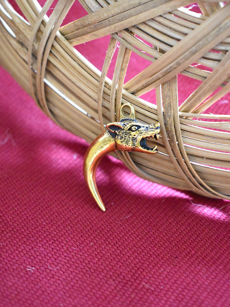 Claw Silver Pewter Gold Brass Charm Necklace Pendant Jewelry