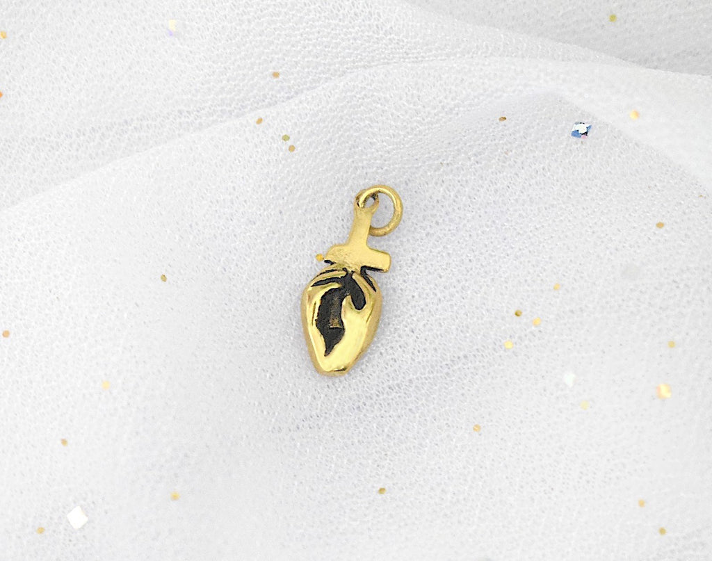 New Unique Cross Gold Brass Charm Necklace Pendant Jewelry