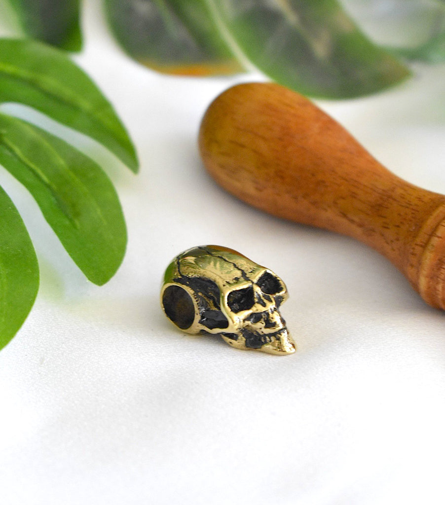 Gothic Skull Handmade Silver Pewter Gold Brass Necklace Pendant Jewelry