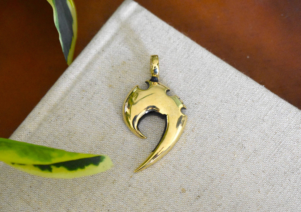 Trendy Lovely Maori Tribal Silver Pewter Gold Brass Necklace Pendant Jewelry