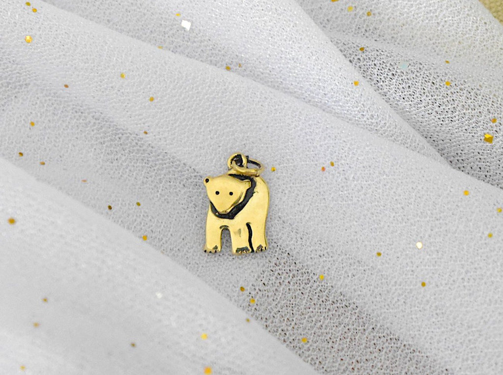 Polar Bear Silver Pewter Gold Brass Charm Necklace Pendant Jewelry