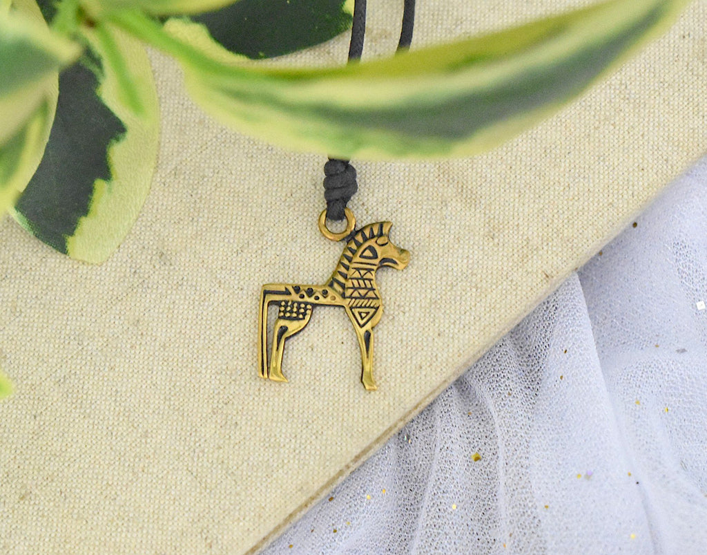 New Greek Trojan Horse Silver Pewter Gold Brass Charm Necklace Pendant Jewelry