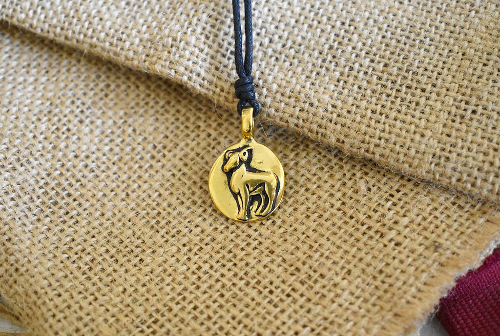 Astrology Silver Pewter Gold Brass Charm Necklace Pendant Horoscope Zodiac