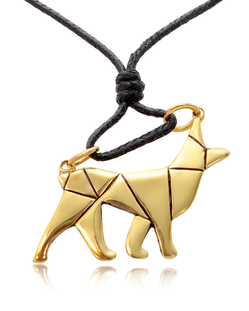 Cute Dog Silver Pewter Gold Brass Charm Necklace Pendant Jewelry