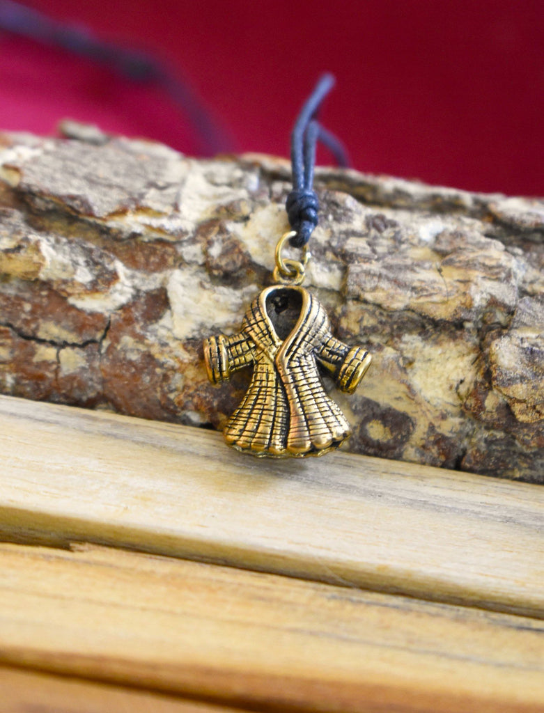 Winter & Fur Coat Silver Pewter Gold Brass Charm Necklace Pendant Jewelry