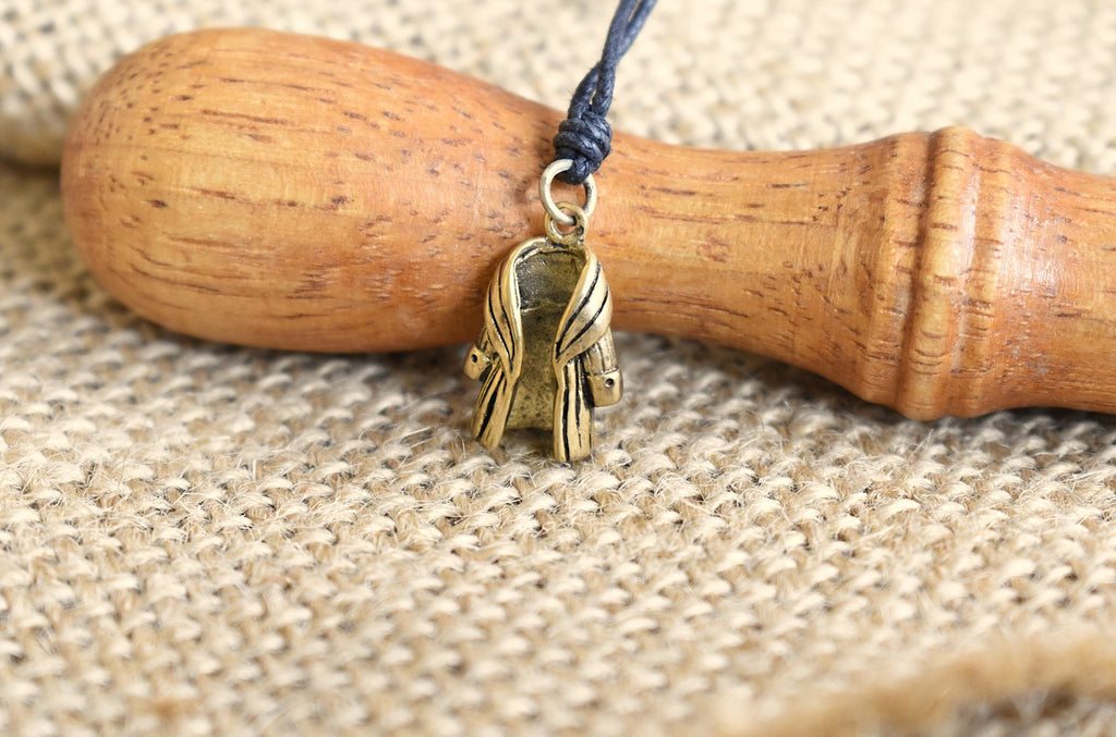 Winter & Fur Coat Silver Pewter Gold Brass Charm Necklace Pendant Jewelry