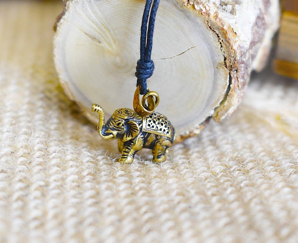 Thai Elephant 92.5 Sterling Silver Pewter Gold Brass Necklace Pendant Jewelry