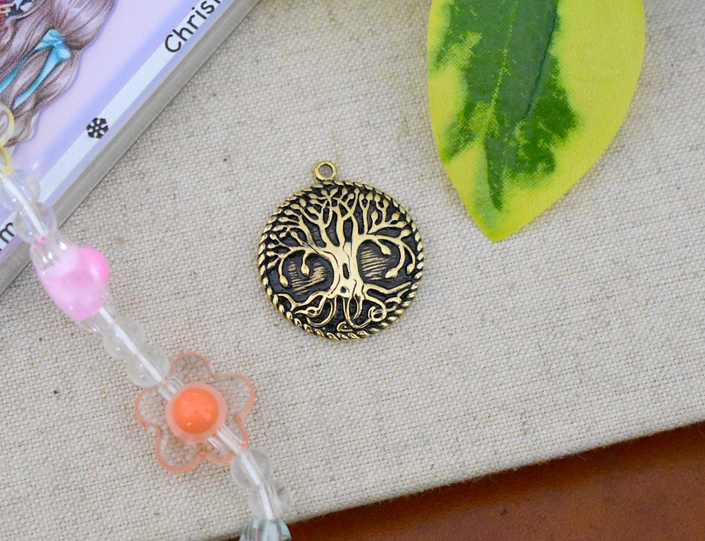 Celtic Tree Of Life 92.5 Sterling Silver Pewter Brass Necklace Pendant Jewelry