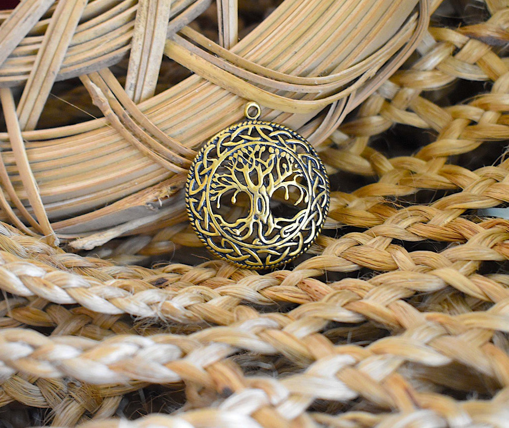 Celtic Tree Of Life 92.5 Sterling Silver Pewter Brass Necklace Pendant Jewelry
