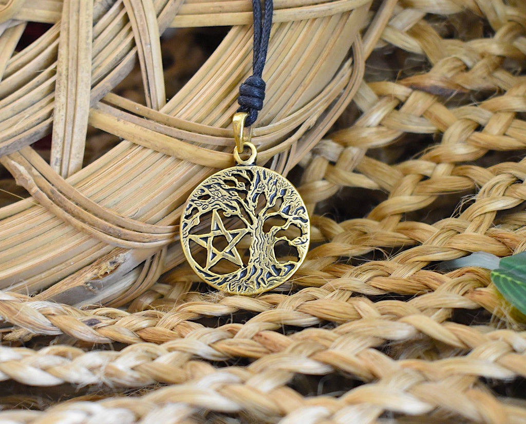 Tree Of Life Silver Pewter Gold Brass Charm Necklace Pendant Jewelry