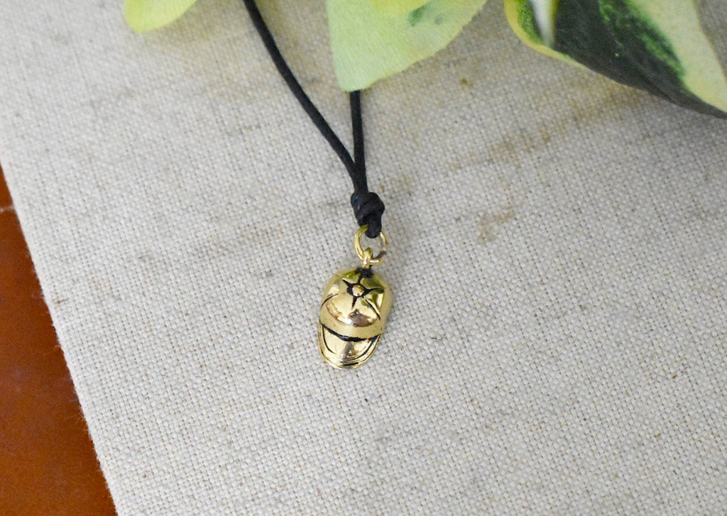 Baseball Cap 92.5 Sterling Silver Brass Charm Necklace Pendant Necklace Jewelry