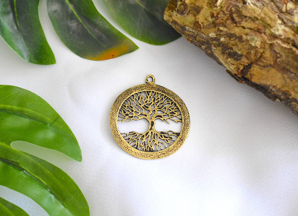 Celtic Tree Of Life 92.5 Sterling Silver Pewter Brass Necklace Pendant Jewelry